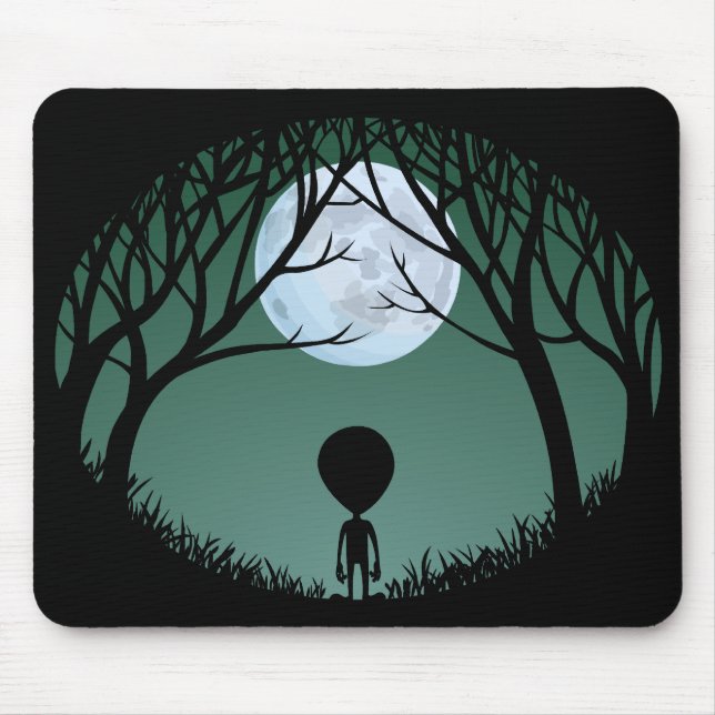 Alienígena Mouse Pad Cute Alienígena Mouse Persona (Frente)