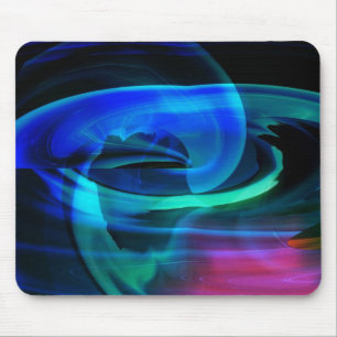 Alienígena Paisagem Abstrato Blues Mousepad