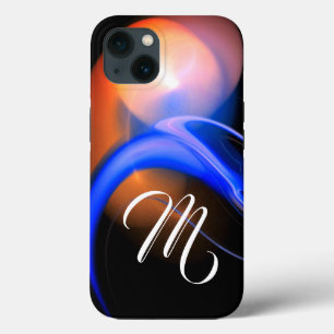 ALIENÍGENA PEARL MONOGRAM Pink Blue Fractal Swirls