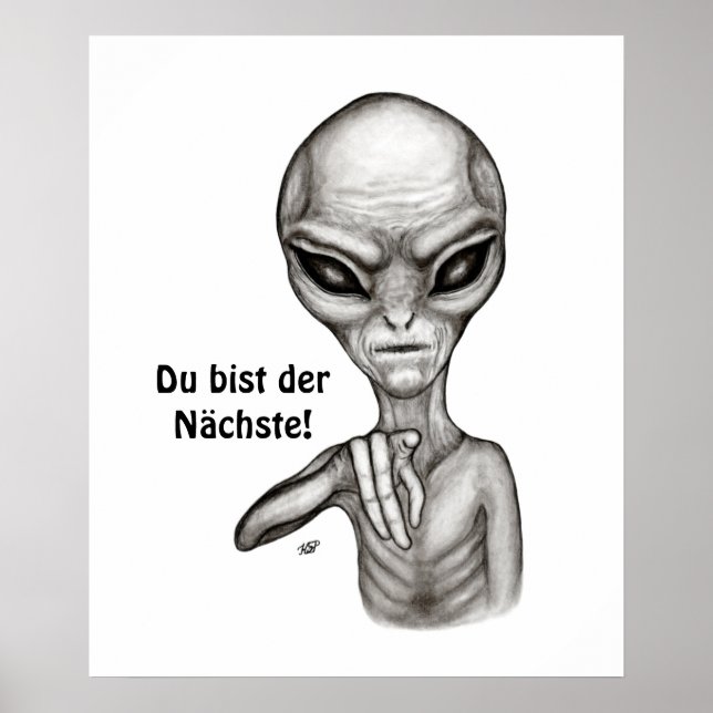 Alienígena ruim, Du bist der Nächste! Pôster (Frente)