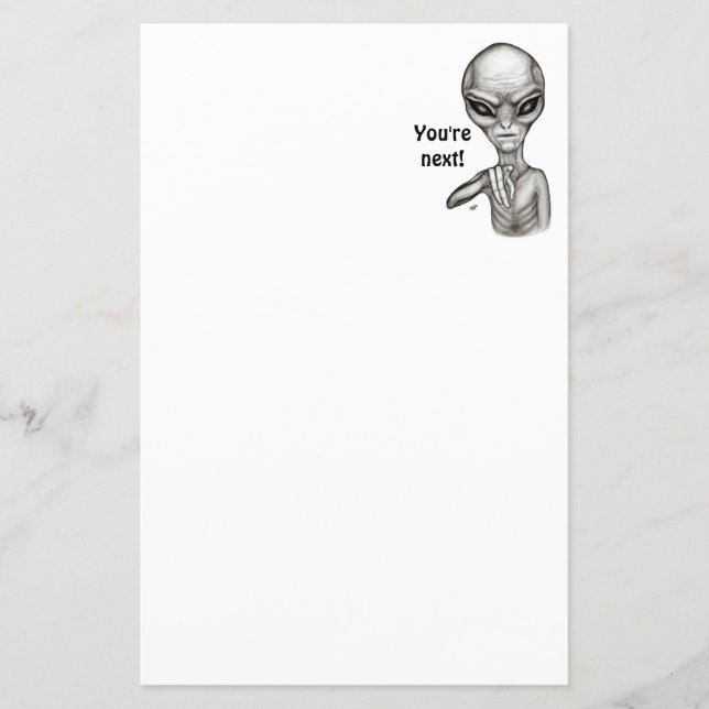 Alienígena ruim, você é a próxima! (Frente)