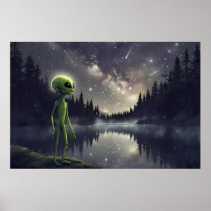 Alienígena Stargazer - Poster de lago cósmico