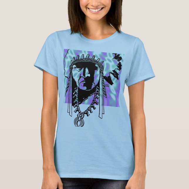 Alienígena Verde, Camisa de Mulher Indiana (Frente)