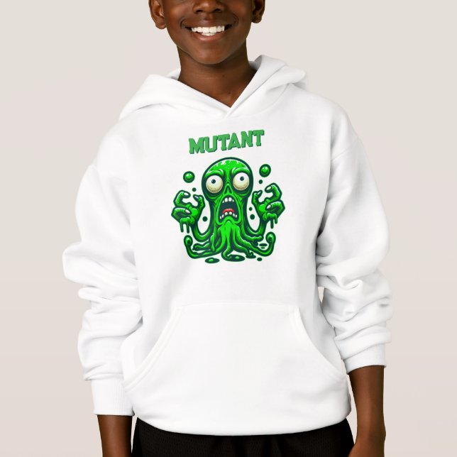 Alienígena Zombie assustadora - Monstro Verde Neon (Frente)