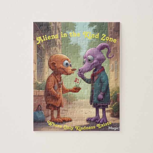 ALIENS AI no Kind Zone Quebra-cabeça (Vertical)