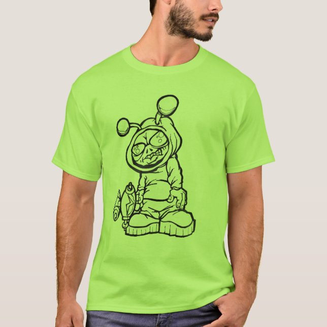 Aliens ATL Básicos de Camiseta Masculina!! (Frente)