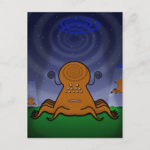 ALIENS! Cartão Postal