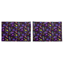 Aliens E Estrelas Em Crianças De Impressão Exterio