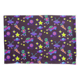 Aliens E Estrelas Em Crianças De Impressão Exterio