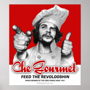 Alimentação do gourmet de Che o poster de