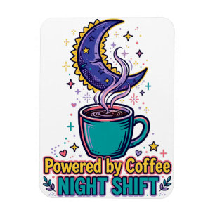 Alimentado pelo Ímã do Turno Noturno de Café