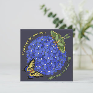 Alimentado pelo sol - Cegado pela luz Cartão