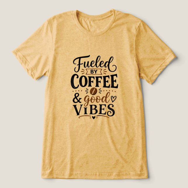 Alimentado por Café e Boas Vibrações (Design frontal)