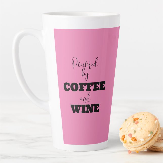 ALIMENTADO POR CAFÉ E VINHO Caneca de Latte (In Situ)
