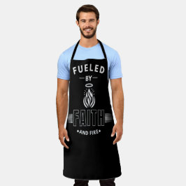 Alimentado por Faith e Fire Christian Apron