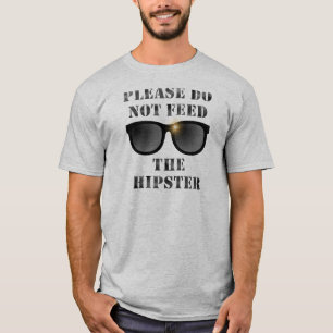 Alimente a camiseta do Hipster