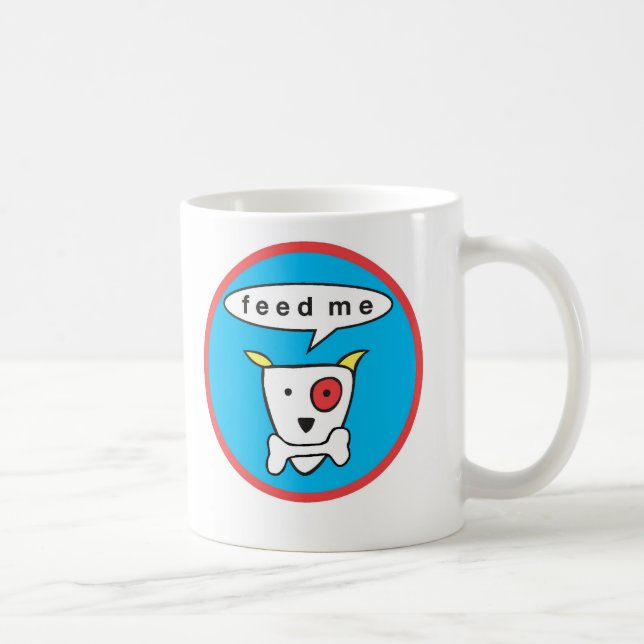 "Alimente-me" a caneca do cão (Direita)