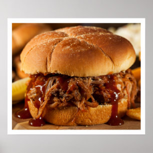 Alimente-me agora Poster de churrasco - SRF