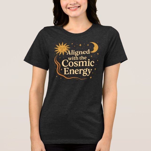 Alinhado com a Energia Cósmica Boho Celestial (Frente)