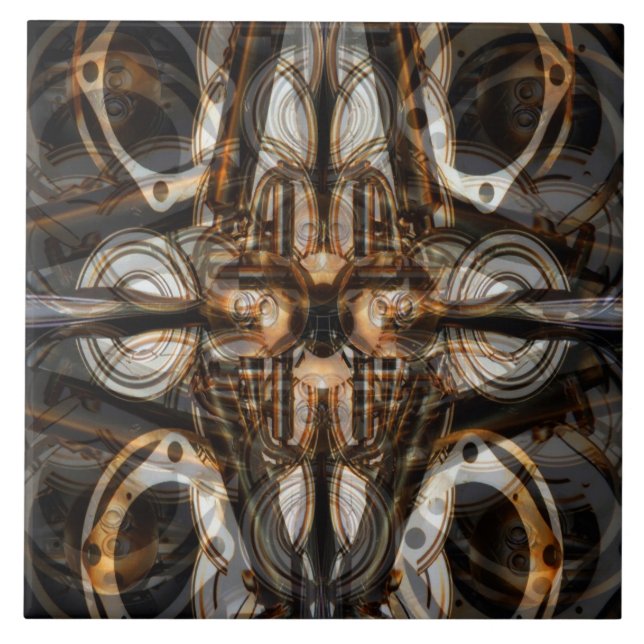 Alinhado para o azulejo de Steampunk (Frente)