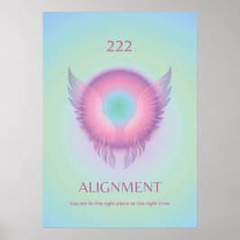 Alinhamento Angel Number Aura Poster 222