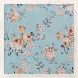 Alinhamento das flores - Porta copos de vidro