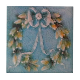 Alivio American Encáustico Blue Wreath Faux