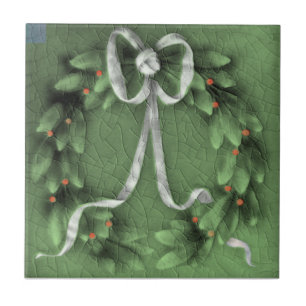 Alivio Americano Encáustico Verde Wreath Faux Rep
