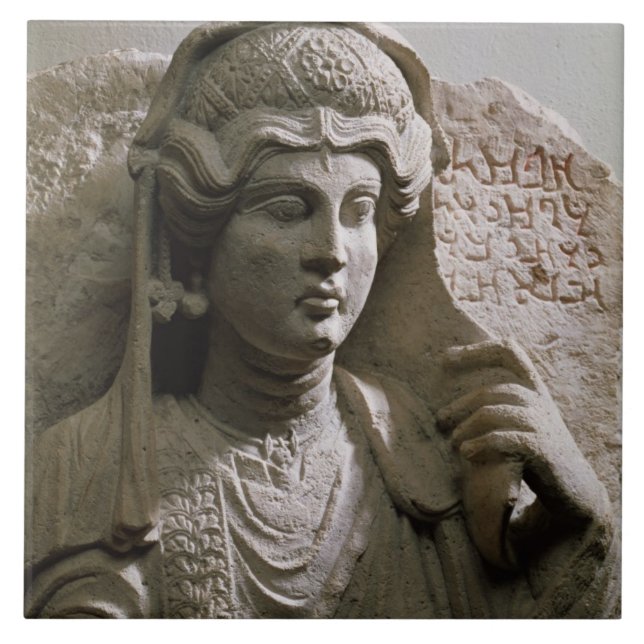 Alivio do túmulo do busto do retrato, romano, (Frente)