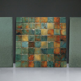 ALIVIO Faux de Coleção Quadrada de Abstrato de Sag
