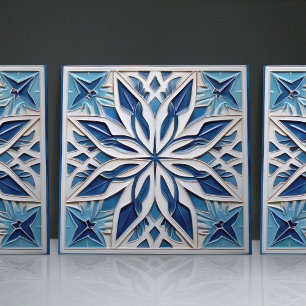 Alivio Faux Floral do Azulejo marroquino Início De