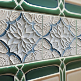 Alivio Faux Floral do Azulejo marroquino Início De