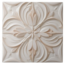 Alivio Faux Pastel Beige & White Decorative Flower