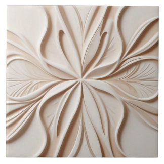 Alivio Faux Pastel Beige & White Modern Abstrato