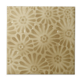 Alivio Repro Faux Beige Floral Baixo Design 1880 J