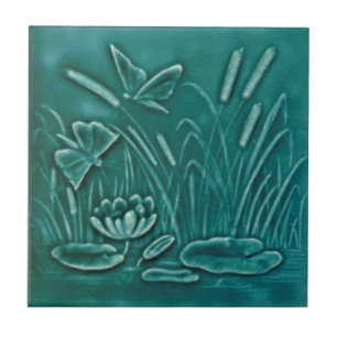 Alivio Repro Faux Moldou Borboleta Marsh Lily Pond