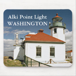 Alki Point Lighthouse, Seattle Washington Mousepad