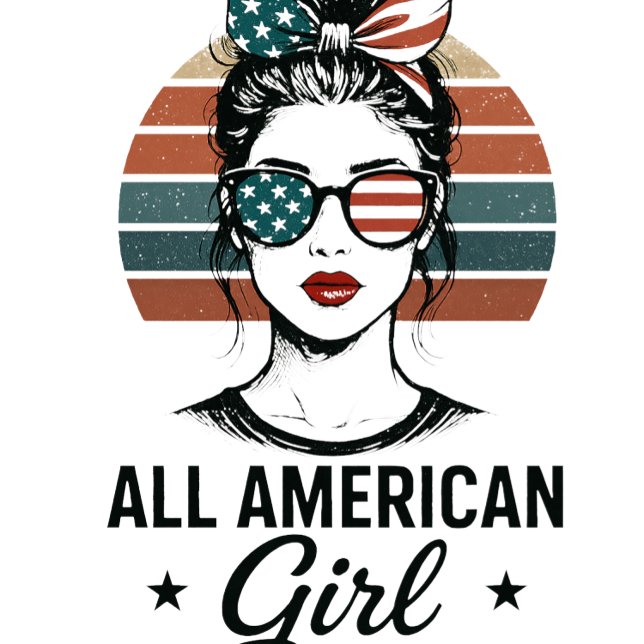All American Girl USA Patriotic T-shirt (All American Girl Patriotic T-shirt)