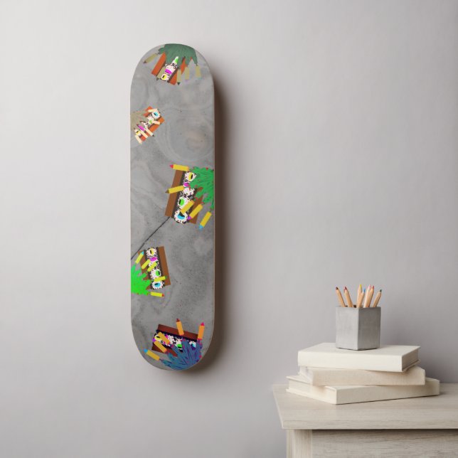 All My Friends are Zombies Skateboard (Arte de parede)