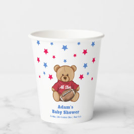 All Star Teddy Bear Football Sport Baby Shower 