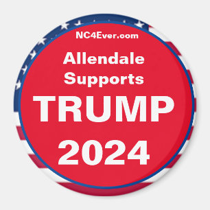 Allendale suporta Imã de geladeira TRUMP 2024