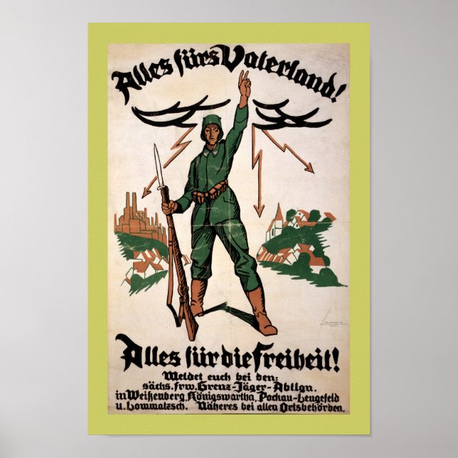 Alles Furs Vaterland WI Poster (fronteira) (Frente)