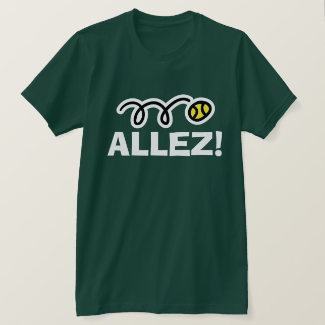 Allez! camisa de esporte de tênis (Frente do Design)