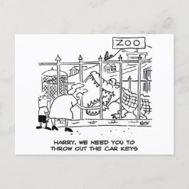 Alligador no Cartão postal do zoológico