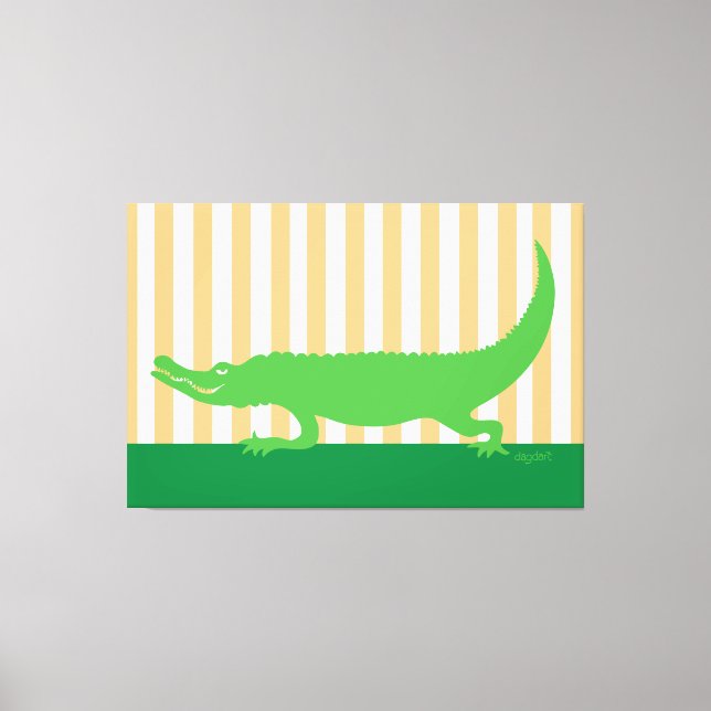 Alligator 40x60 Canvas Art (Frente)