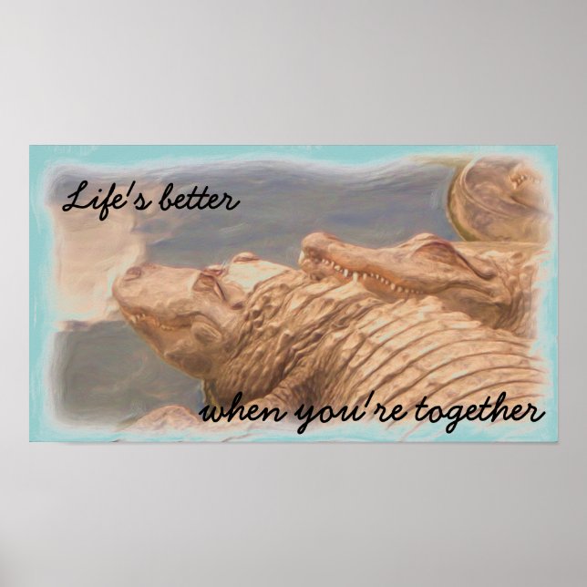 Alligator love poster (Frente)