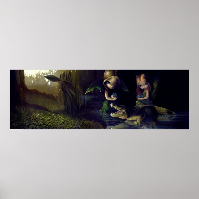 Alligator Surrealismo de fantasia de IMPRESSÃO da  (Frente)