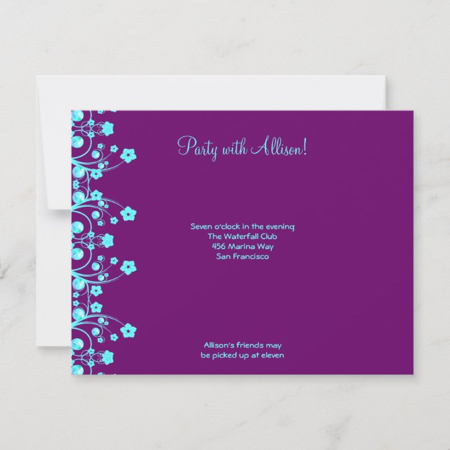 Allison Rachel Flowers & Pearls RSVP (Frente)