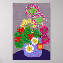 Allium, Geranium, Poppy, Primrose e Poster de marg