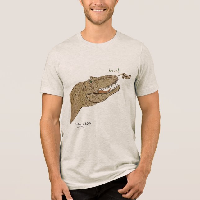 Allosaurus Boop T-shirt Front Only Design (Frente)
